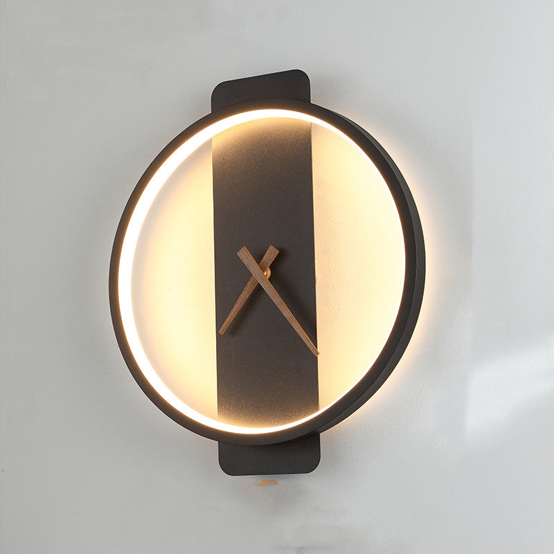 ✨ Lámpara de Pared Nórdica con Reloj – Elegancia y Funcionalidad en tu Hogar ✨