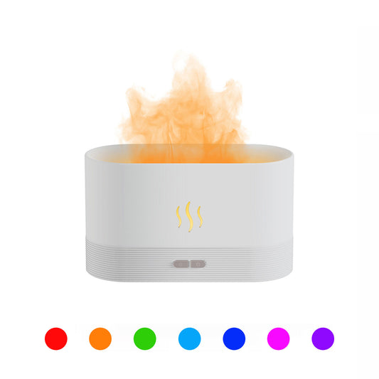  🔥 Humidificador Ultrasónico de Llama con USB - 2025 Best Selling – Difusor de Aromas con Luces LED RGB 🔥