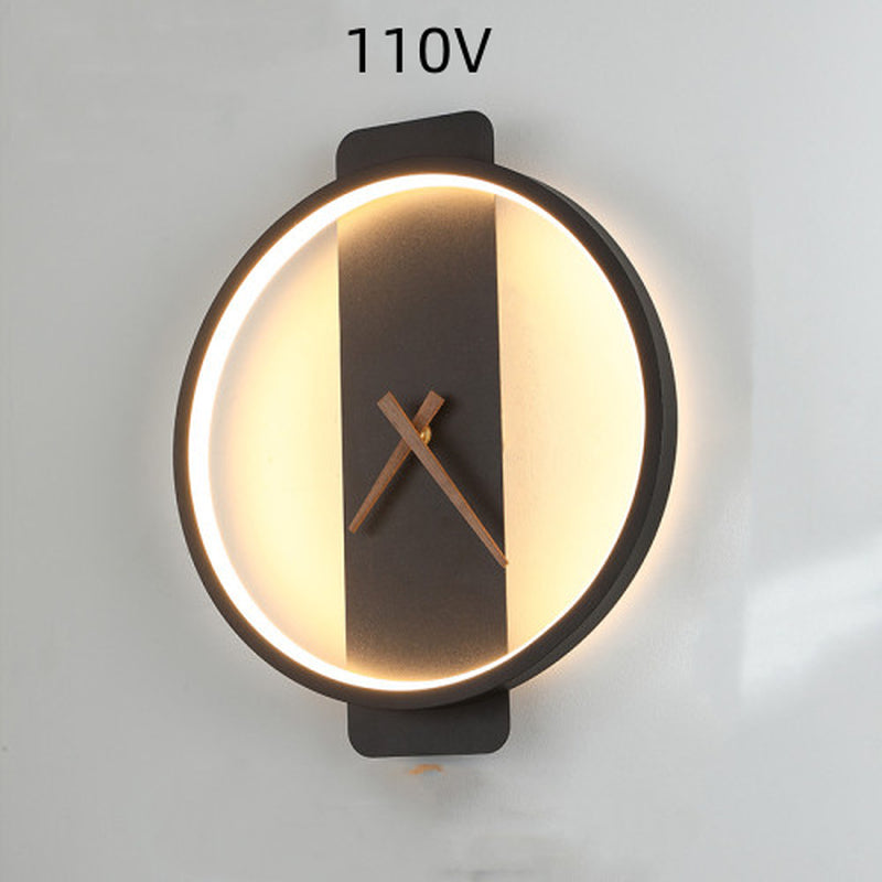 ✨ Lámpara de Pared Nórdica con Reloj – Elegancia y Funcionalidad en tu Hogar ✨