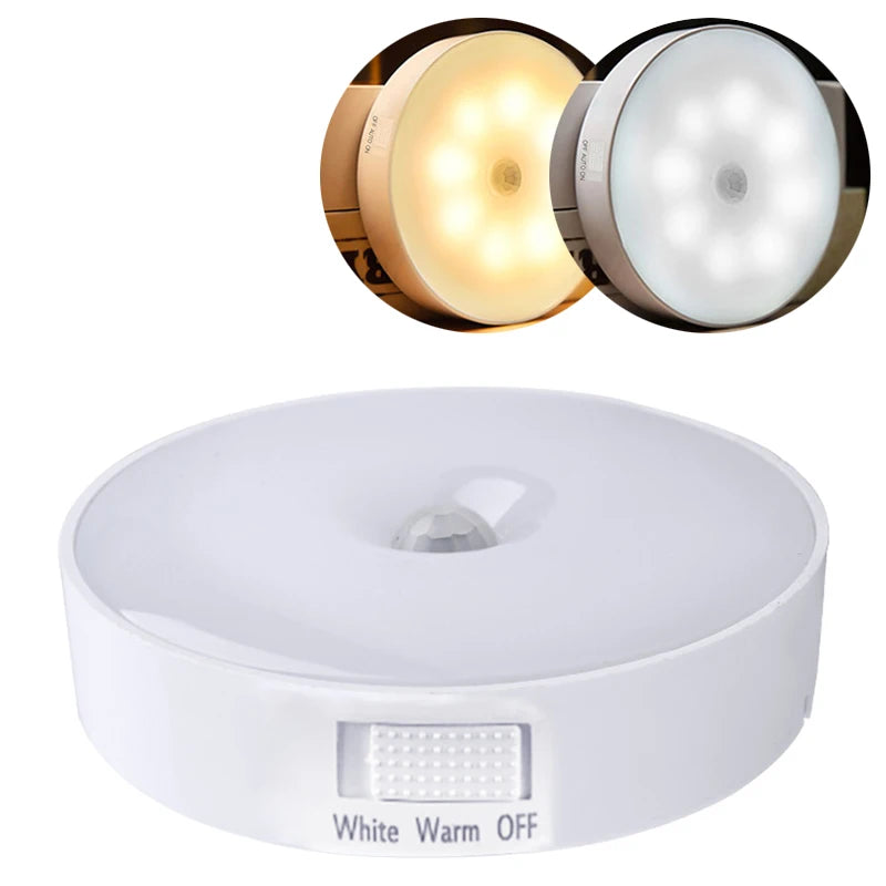 ✨ Lámpara LED Nocturna con Sensor de Movimiento y Base Magnética – Recargable por USB ✨